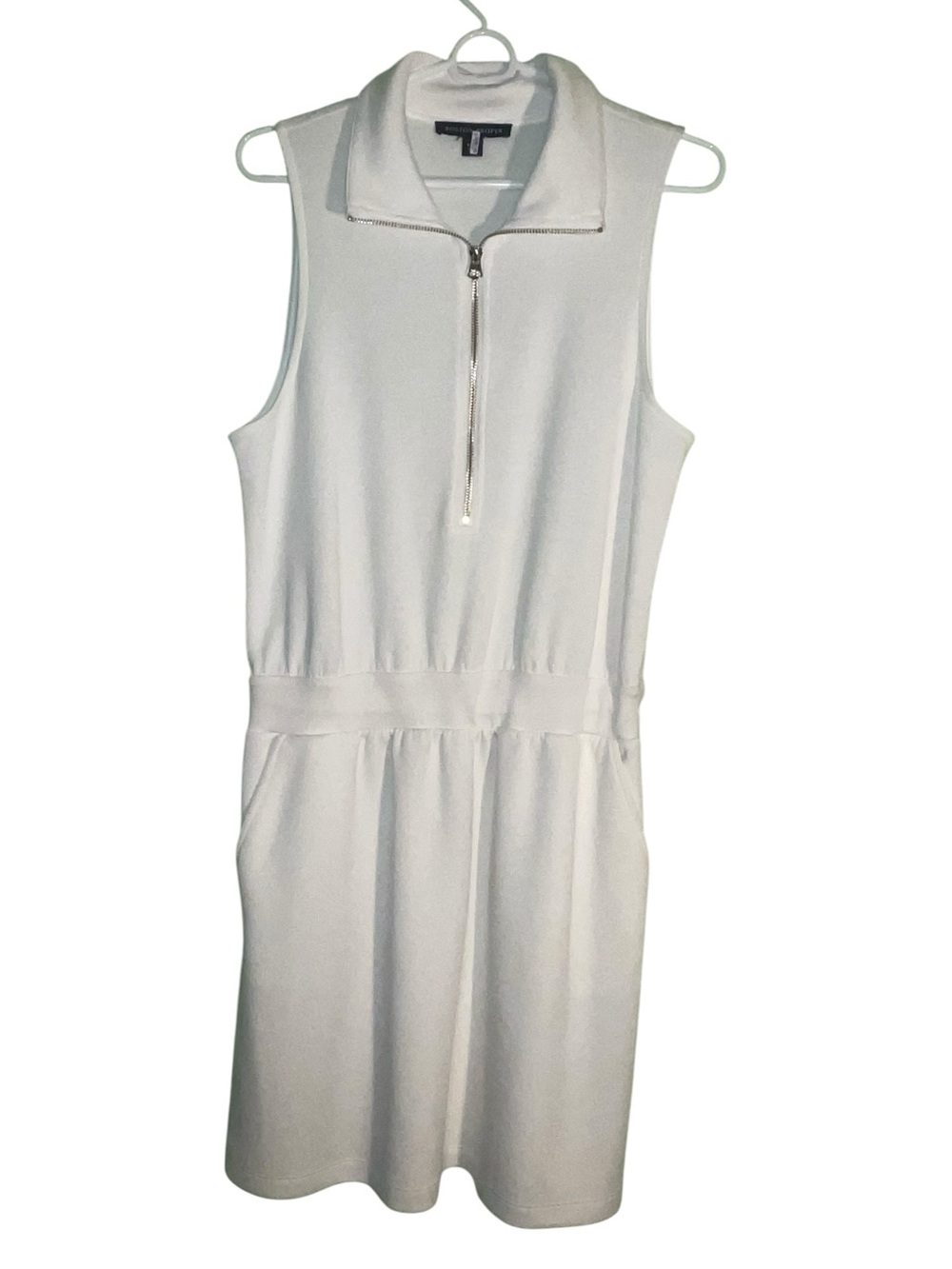Boston Proper Luxe Lounge zip cinched waist dress. Size medium GUC - Picture 4 of 12